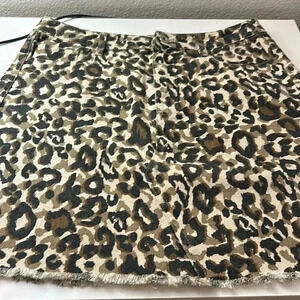 Umgee USA Cheetah Print Skirt Mini Size Small
